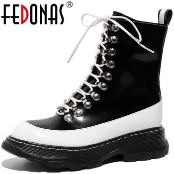 FEDONAS Cross Tied Striped Boots For Girls 2020 Fall Winter Thick Heels Shoes Woman Genuine Leather Working Party Ankle Boots
FEDONAS Cross Tied Striped Boots For Girls 2020 Fall Winter Thick Heels Shoes Woman Genuine Leather Working Party Ankle Boots