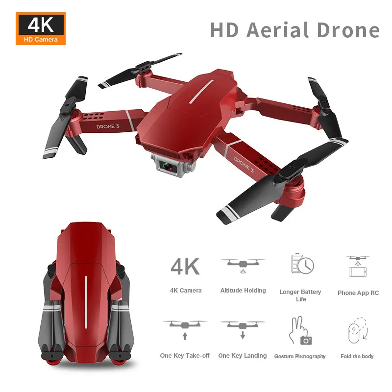 

mini 4K drones with camera hd profissional rc helicopter selfie drones dron quadcopter micro remote control Long battery life