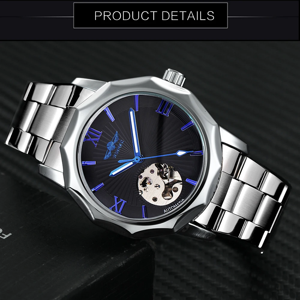 WINNER Automatic Mechanical Watch Men Dodecagonal Dial Design Casual Wristwatch Waterproof Luminous Hand Top Brand Relogio
WINNER Automatic Mechanical Watch Men Dodecagonal Dial Design Casual Wristwatch Waterproof Luminous Hand Top Brand Relogio