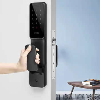 Xiaomi Mijia Push-Pull Smart Door Lock With Fingerprint Sensor Passpord NFC Bluetooth Unlock APP Control Intelligent Linkage
Xiaomi Mijia Push-Pull Smart Door Lock With Fingerprint Sensor Passpord NFC Bluetooth Unlock APP Control Intelligent Linkage