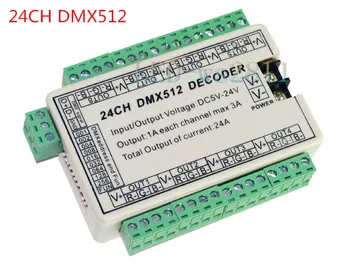 24CH 24 channel Easy DMX Dmx512 Decoder,Controller,Driver,DC5V-24V 8 groups output for LED strip light,RGB node,led module
24CH 24 channel Easy DMX Dmx512 Decoder,Controller,Driver,DC5V-24V 8 groups output for LED strip light,RGB node,led module