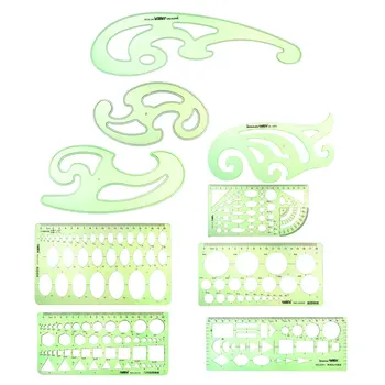 uxcell 9pcs Geometric Drawing Template Measuring Ruler 10cm 20cm 18cm Plastic for Drawing Art Design and Building Formwork
uxcell 9pcs Geometric Drawing Template Measuring Ruler 10cm 20cm 18cm Plastic for Drawing Art Design and Building Formwork