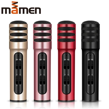 MAMEN 4 Colors Condenser Magic Karaoke Microphone Built-in Sound Card SmartPhone Player MIC Speaker Record Music Android/ios
MAMEN 4 Colors Condenser Magic Karaoke Microphone Built-in Sound Card SmartPhone Player MIC Speaker Record Music Android/ios