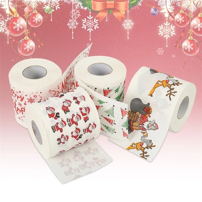 Christmas Roll Paper Santa Claus Elk Pattern Printing Funny Disposable Toilet Paper Christmas Decorations for Home
Christmas Roll Paper Santa Claus Elk Pattern Printing Funny Disposable Toilet Paper Christmas Decorations for Home