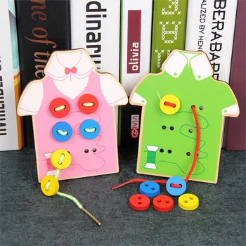 Montessori Wooden Toys Kid DIY Handmade Wear Stitching Button Hand-eye Coordination Game Educational Toys Children Gift
Montessori Wooden Toys Kid DIY Handmade Wear Stitching Button Hand-eye Coordination Game Educational Toys Children Gift