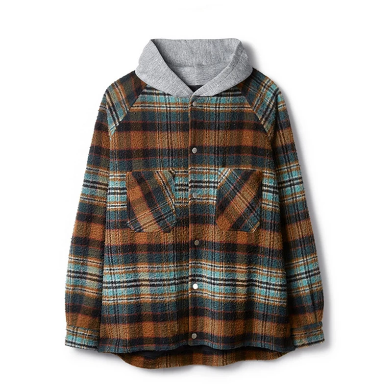 Top Version Represent Flannel Plaid Hooded Jacket Men Women Winter New Oversized Thick Shirt Style Streetwear Jacket Coats Men
Top Version Represent Flannel Plaid Hooded Jacket Men Women Winter New Oversized Thick Shirt Style Streetwear Jacket Coats Men
