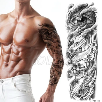 Full Arm Waterproof Temporary Tattoo Sticker big eye eagel clow skull Fake Tatoo Stickers Flash Tatto body art for Man Woman
Full Arm Waterproof Temporary Tattoo Sticker big eye eagel clow skull Fake Tatoo Stickers Flash Tatto body art for Man Woman