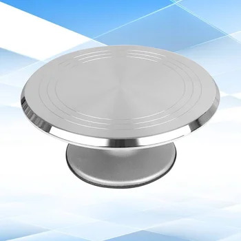 12 Inch Aluminum Alloy Rotating Cake Turntable Anti-slip Revolving Cake Making Stand Platform Cake Decorating Workbench (Silver)
12 Inch Aluminum Alloy Rotating Cake Turntable Anti-slip Revolving Cake Making Stand Platform Cake Decorating Workbench (Silver)