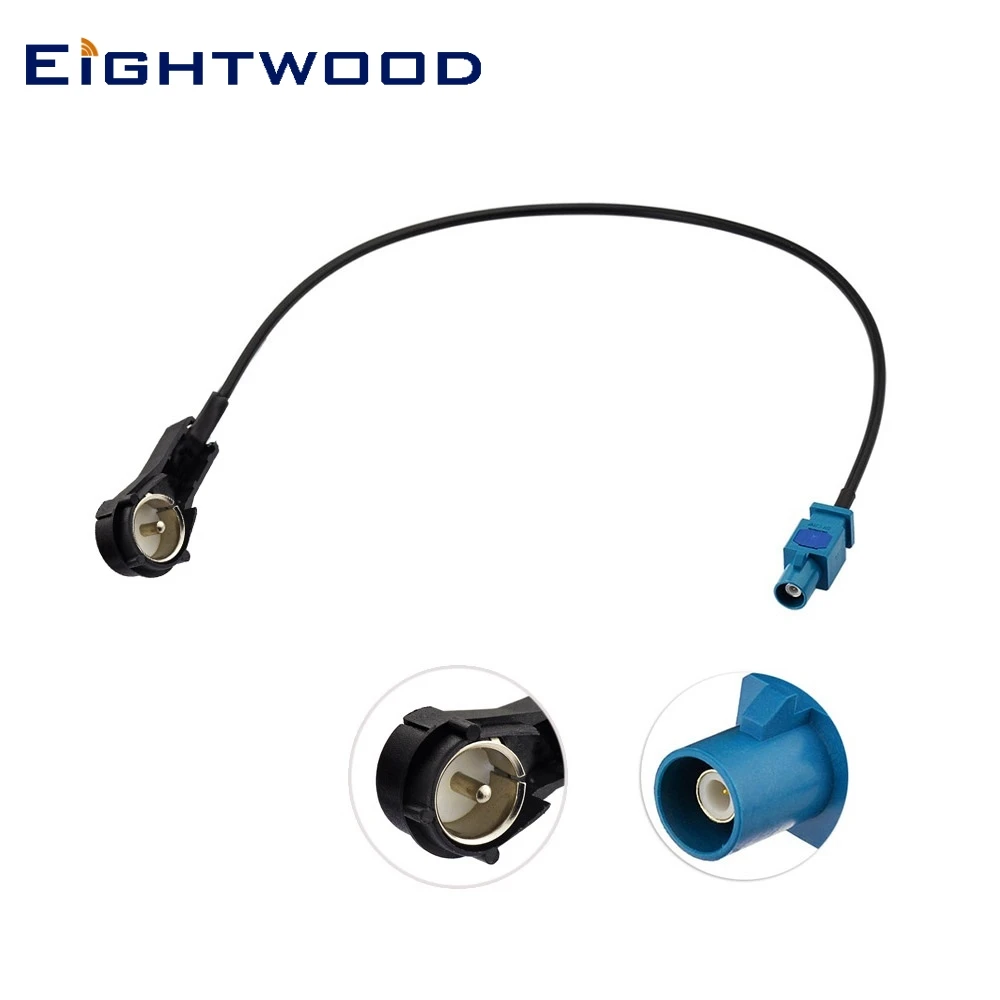 Eightwood Conversion Car DAB Radio Stereo Antenna Adapter Cable FAKRA Z Plug Male to ISO Plug Male for DAB Audio Aerial Antenna
Eightwood Conversion Car DAB Radio Stereo Antenna Adapter Cable FAKRA Z Plug Male to ISO Plug Male for DAB Audio Aerial Antenna
