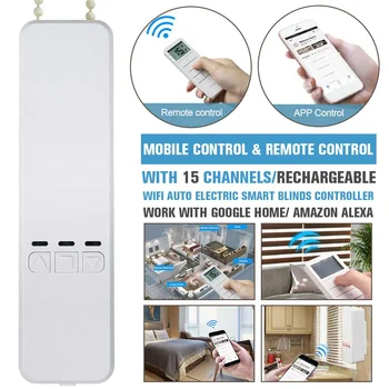 WIFI Tuya Smart Chain Curtain Motor Alexa/Google Control Roller Blinds Motor By MOBILE/REMOTE Control Curtain builti in battery
WIFI Tuya Smart Chain Curtain Motor Alexa/Google Control Roller Blinds Motor By MOBILE/REMOTE Control Curtain builti in battery