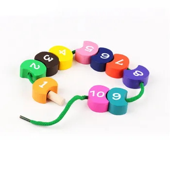 10pcs/SET Wooden Digital Block Stringing Beaded Toys For Children Early Learning Education Colorful Products Kids Toys 
10pcs/SET Wooden Digital Block Stringing Beaded Toys For Children Early Learning Education Colorful Products Kids Toys
