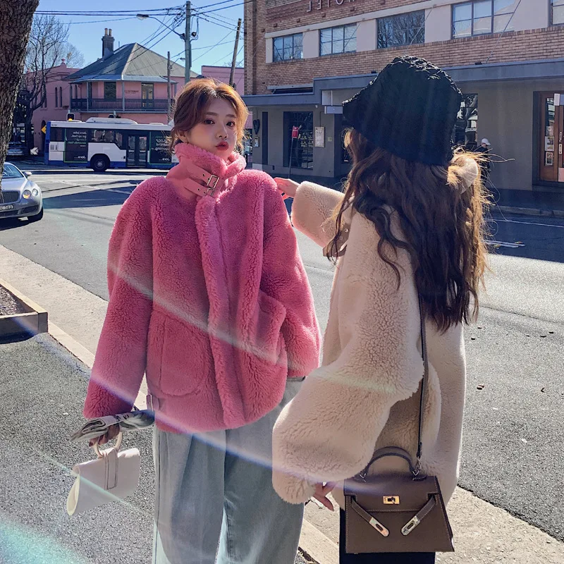 Lambs Wool Coat Women's Short 2020 Autumn & Winter New Style Korean-style Loose Red Fur Berber Fleece Cotton Coat
Lambs Wool Coat Women's Short 2020 Autumn & Winter New Style Korean-style Loose Red Fur Berber Fleece Cotton Coat