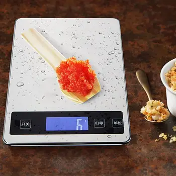 Digital Multi-function Food Kitchen Scale 5kg 10kg/g Stainless Steel Platform Baking Electronic Scale LCD Balance Measuring Tool
Digital Multi-function Food Kitchen Scale 5kg 10kg/g Stainless Steel Platform Baking Electronic Scale LCD Balance Measuring Tool
