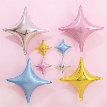 1pcs 10/18Inch Aluminum Macaron Star Balloon Four-pointed Star Foil Balloon Wedding Decoration Birthday Party Decor Kids Toys-S 
1pcs 10/18Inch Aluminum Macaron Star Balloon Four-pointed Star Foil Balloon Wedding Decoration Birthday Party Decor Kids Toys-S