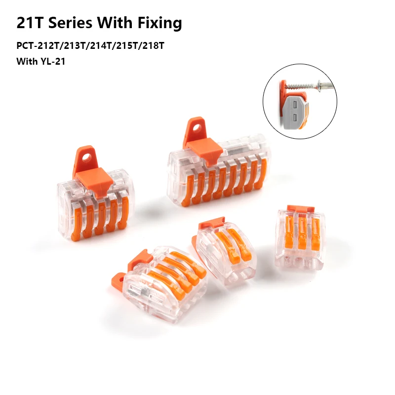 30/50/100PCS Universal Compact Fast Wire Connector 222 PCT-212/213/214/215/218 Conductor Terminal Block With fixing Fitting
30/50/100PCS Universal Compact Fast Wire Connector 222 PCT-212/213/214/215/218 Conductor Terminal Block With fixing Fitting