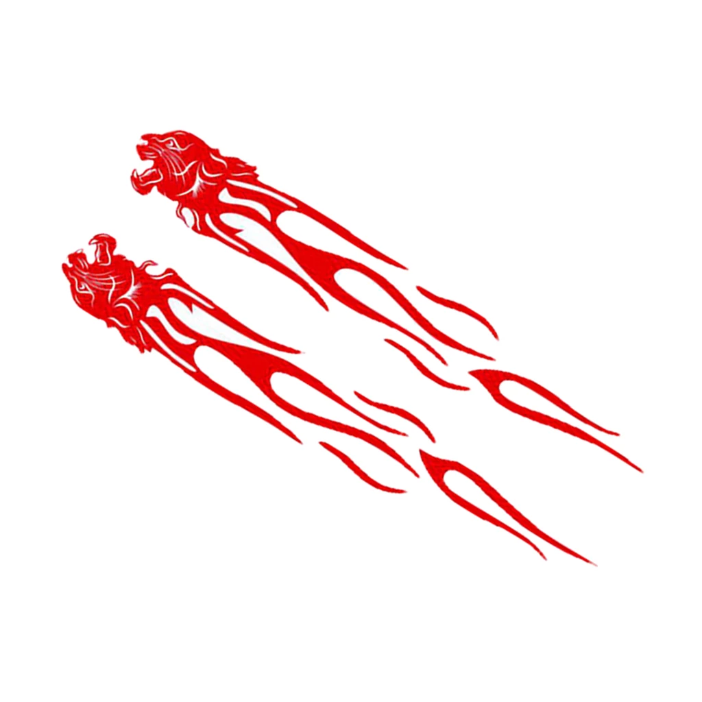Pair Waterproof Car Body Side Truck Decal Vinyl Flame Graphics Racing Stripes Sticker Universal Pair Waterproof Car Body Side Truck Decal Vinyl Flame Graphics Racing Stripes Sticker Universal