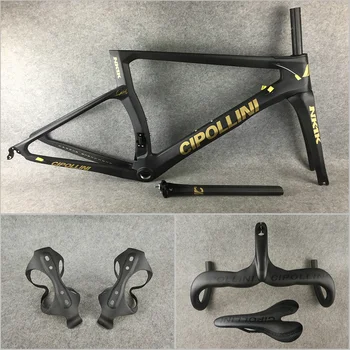 Gold logo Black painting T1000 3K Matte Cipollini NK1K carbon Frames Frameset Handlebar Seat Water Bottle Holders 
Gold logo Black painting T1000 3K Matte Cipollini NK1K carbon Frames Frameset Handlebar Seat Water Bottle Holders