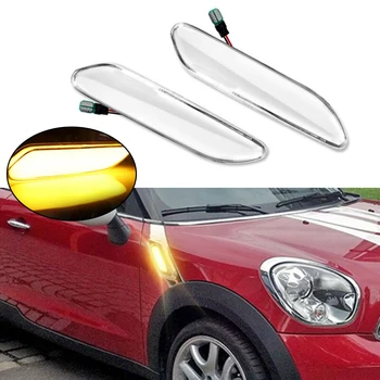2pcs Car Front Fender Sequential LED Side Marker Light Amber For MINI Cooper R60 Countryman 2011-2016 R61 Paceman 2011-2016
2pcs Car Front Fender Sequential LED Side Marker Light Amber For MINI Cooper R60 Countryman 2011-2016 R61 Paceman 2011-2016