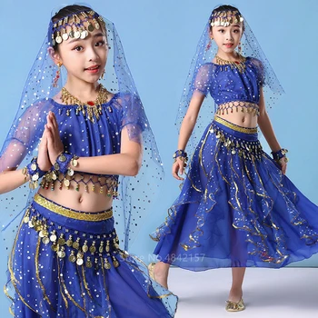 Children Belly Dance Costume Girls Sequin Stage Performance Indian Oriental Clothes Kids Bollywood Dancing Bollywood Clothing 
Children Belly Dance Costume Girls Sequin Stage Performance Indian Oriental Clothes Kids Bollywood Dancing Bollywood Clothing
