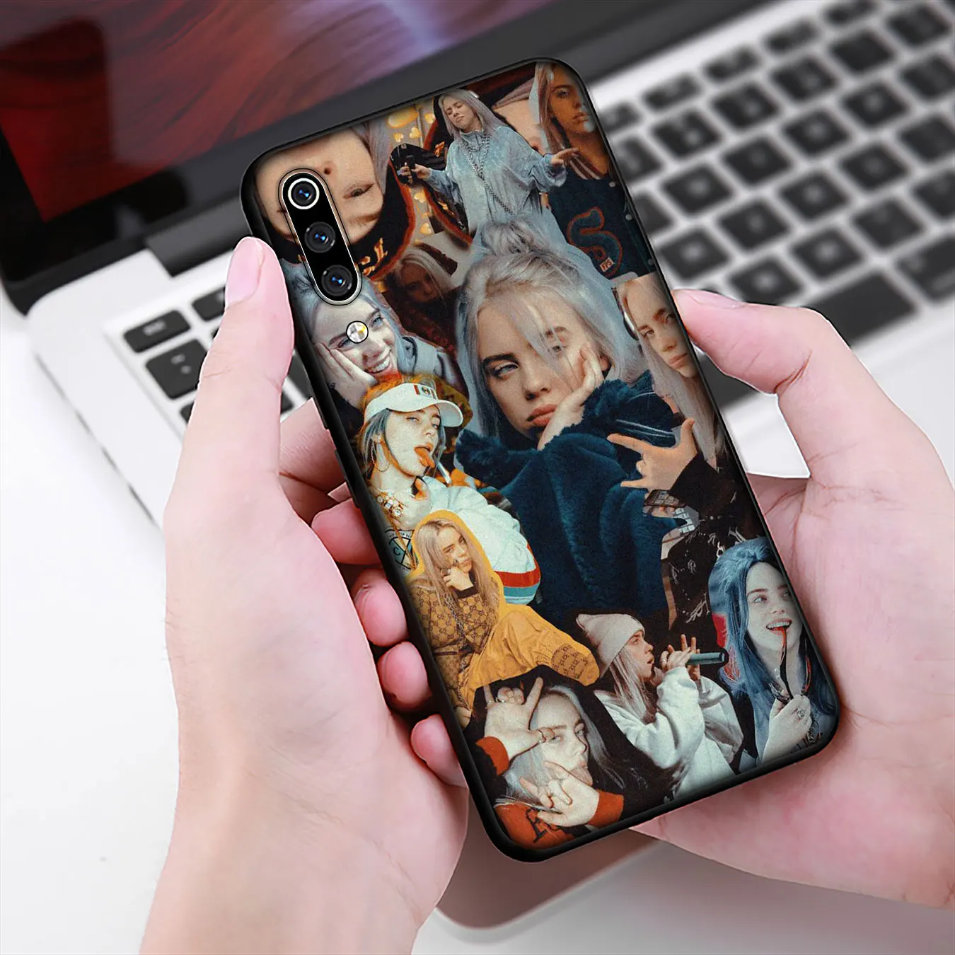 billie eilish pop soft tpu silicone phone case for xiaomi redmi