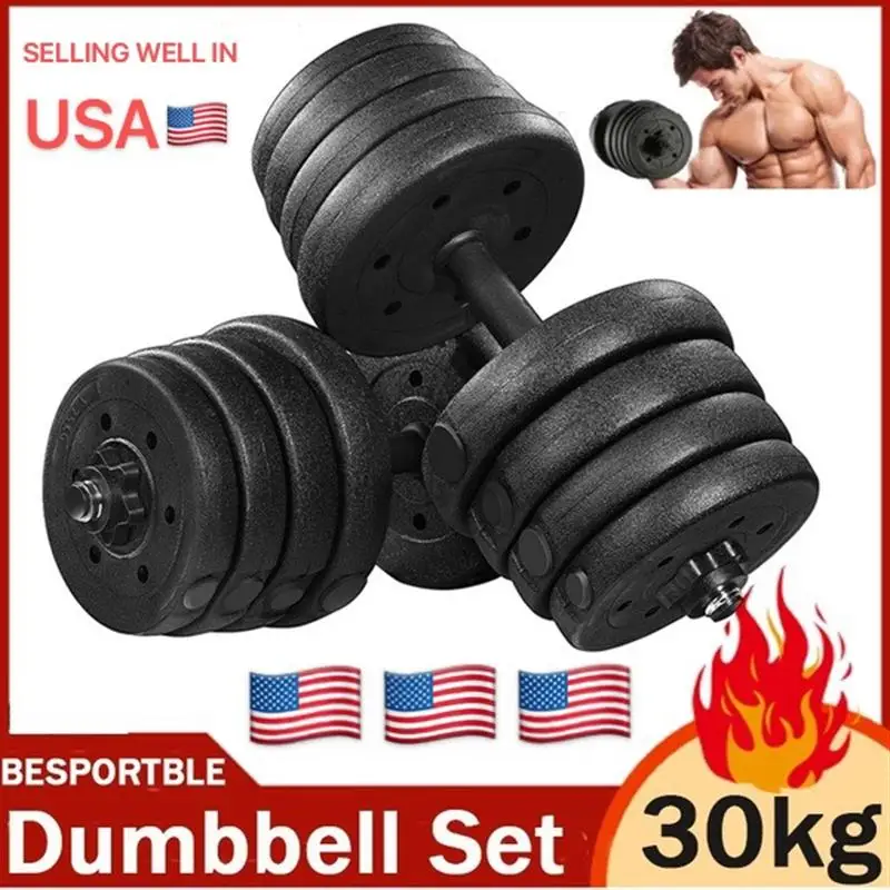 A Pair of 30kg Dumbbell Weight Set Adjustable Solid Fitness Dumbbell Set Safety Non-slip Dumbbells Gym Exercise Training Tools
A Pair of 30kg Dumbbell Weight Set Adjustable Solid Fitness Dumbbell Set Safety Non-slip Dumbbells Gym Exercise Training Tools