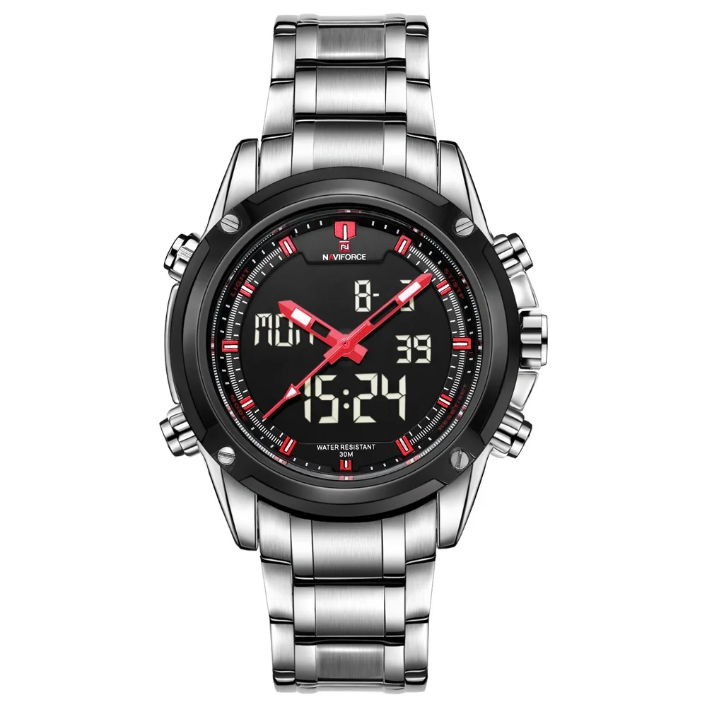 

NAVIFORCE collar Xiang 9050 men's fashion casual function timing multi-function waterproof watch