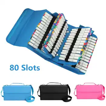 80 Slots Large Capacity Folding Marker Pen Case Art Markers Pen Multi-Layer Storage Carrying Bag Durable Sketch Tools Organizer
80 Slots Large Capacity Folding Marker Pen Case Art Markers Pen Multi-Layer Storage Carrying Bag Durable Sketch Tools Organizer