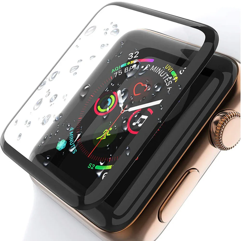 3D Curved Edge HD Tempered Glass for Apple Watch Series 3 2 1 38 42MM Screen Protector film for iWatch 4 5 6 40MM 44MM Full glue
3D Curved Edge HD Tempered Glass for Apple Watch Series 3 2 1 38 42MM Screen Protector film for iWatch 4 5 6 40MM 44MM Full glue
