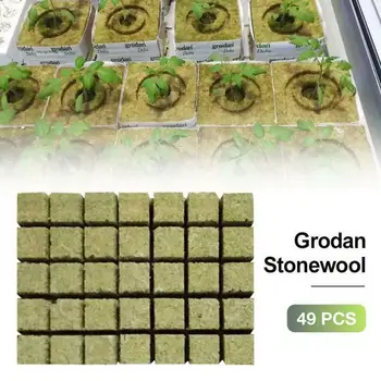 KITPIPI 50pc grow plug one bag Grodan 1" Starter Plugs Cubes - rockwool hydroponic grow media Propagation Cloning Rockwool Cubes
KITPIPI 50pc grow plug one bag Grodan 1" Starter Plugs Cubes - rockwool hydroponic grow media Propagation Cloning Rockwool Cubes