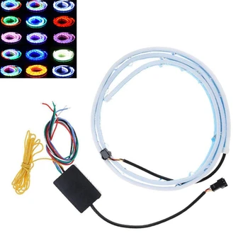 12V 120cm Flexible Rgb Led Strip Flow Type Tailgate Turning Signal Lights Bar Trunk Lamp Wireless Remote Control Waterproof
12V 120cm Flexible Rgb Led Strip Flow Type Tailgate Turning Signal Lights Bar Trunk Lamp Wireless Remote Control Waterproof