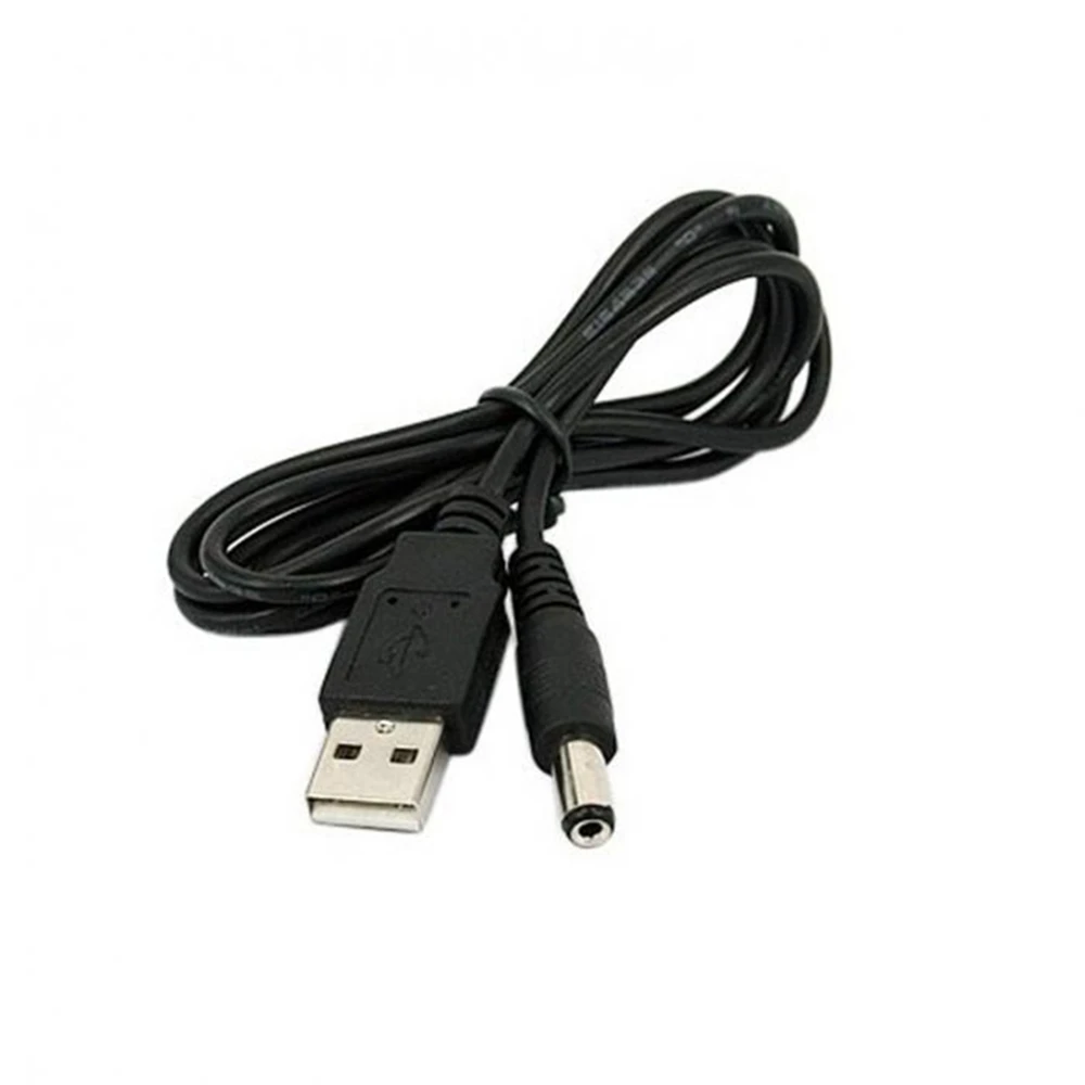 2020 1 шт. м USB-порт к 5 5x2 мм В DC Цилиндрический разъем кабеля питания черный
