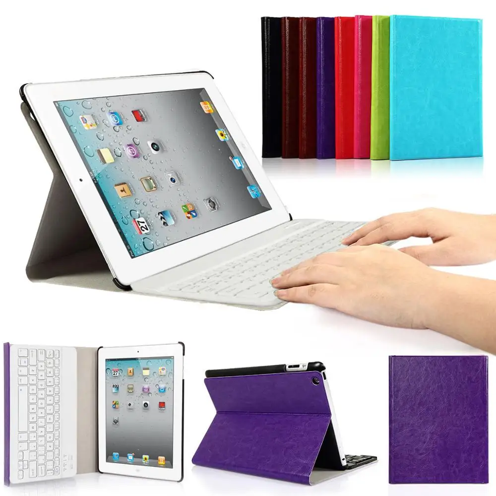 Folio Magnetic Keyboard Case for iPad 2/3/4 9.7" Smart Cover with QWERTY AZERTZ QWERTZ Keyboard
Folio Magnetic Keyboard Case for iPad 2/3/4 9.7" Smart Cover with QWERTY AZERTZ QWERTZ Keyboard