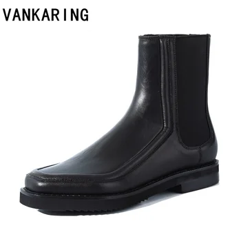 new brand design oblique square toe genuine leather ankle boots high heels autumn solid female platform ankle boots casual shoes 
new brand design oblique square toe genuine leather ankle boots high heels autumn solid female platform ankle boots casual shoes