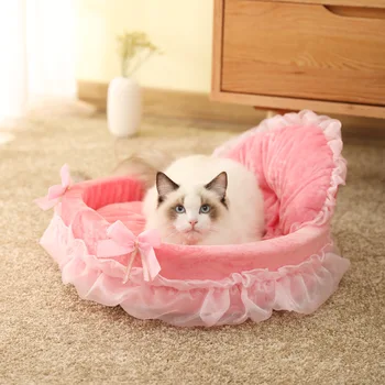 New creative dog kennel cat kennel pet bow Lace Princess Bed oval Princess kennel pet dog bed
New creative dog kennel cat kennel pet bow Lace Princess Bed oval Princess kennel pet dog bed