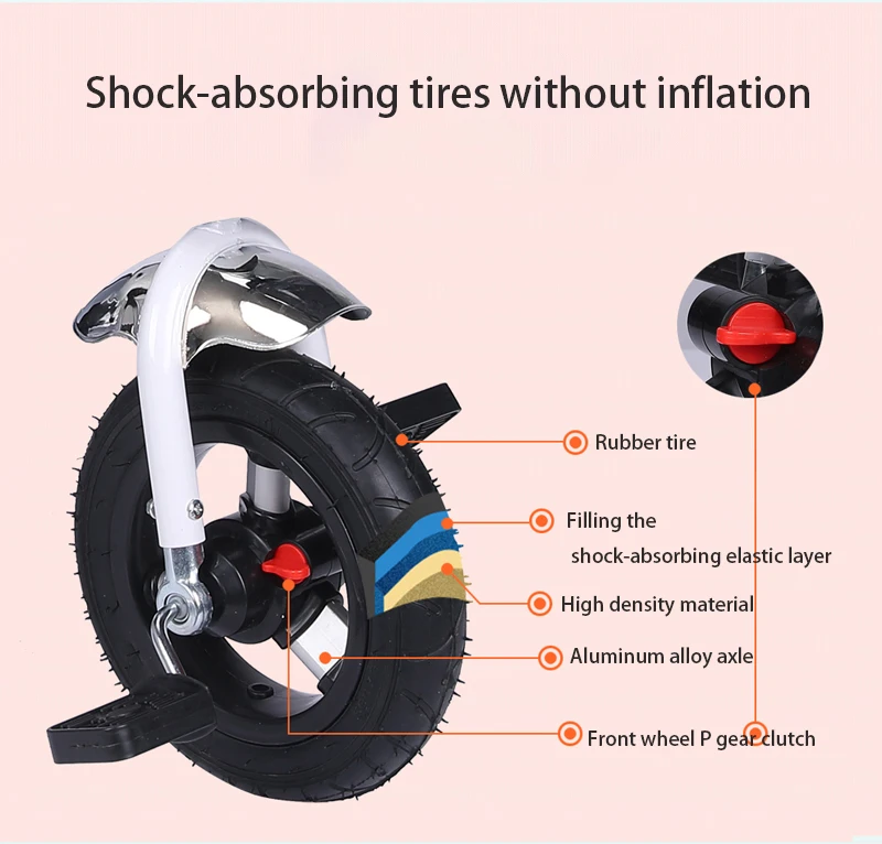 Multifunction Folding Can Sit and Lie Children's Tricycle Baby Stroller Bicycle Reclining Seat Space Wheel Three Wheel Stroller Multifunction Folding Can Sit and Lie Children's Tricycle Baby Stroller Bicycle Reclining Seat Space Wheel Three Wheel Stroller