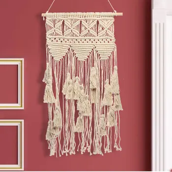 Bohemian Gradient Woven Wall Hanging Macrame with Tassels Handmade Cotton Tapestry Knitting Wall Hanging Home Decor Supply
Bohemian Gradient Woven Wall Hanging Macrame with Tassels Handmade Cotton Tapestry Knitting Wall Hanging Home Decor Supply