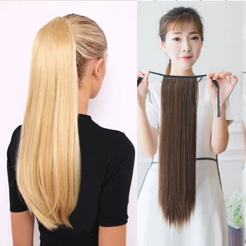 AILIADE Ponytail Extensions Synthetic Hair Extension Clip In Pony Tail Hair Ponytail Wig High Temperature False Hair Black Brown 
AILIADE Ponytail Extensions Synthetic Hair Extension Clip In Pony Tail Hair Ponytail Wig High Temperature False Hair Black Brown