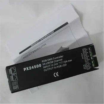 Fast 10Pcs PX24500 DMX512/1990 Controller 3 CH for RGB LED strip Bulb Light Lamp DC 12V-24V
Fast 10Pcs PX24500 DMX512/1990 Controller 3 CH for RGB LED strip Bulb Light Lamp DC 12V-24V