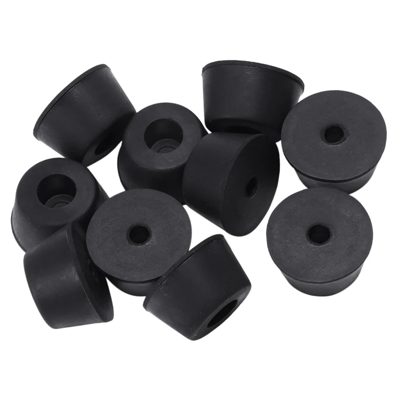 10 pcs 21 x 12 mm conical recessed foot feet rubber buffer Material: rubber 
10 pcs 21 x 12 mm conical recessed foot feet rubber buffer Material: rubber
