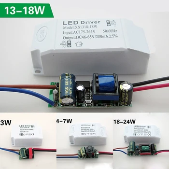 AC90~265V 3~24W LED Driver Power Supply Adapter Transformer For LED Lights Led Drive Power Wide Voltage Constant Current
AC90~265V 3~24W LED Driver Power Supply Adapter Transformer For LED Lights Led Drive Power Wide Voltage Constant Current