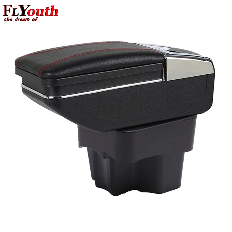 For Kia Rio/Rio 3 2011-2016 Car Armrest Box Central Store Content With Cup Holder Products Interior Car-Styling Accessory | Автомобили и