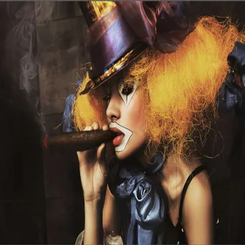 Dropshipping Colomac Black Wallpaper Retro Clown Smoking Girl Wallpaper For Walls 3D Foto Mural Living Room Carta Da Parati
Dropshipping Colomac Black Wallpaper Retro Clown Smoking Girl Wallpaper For Walls 3D Foto Mural Living Room Carta Da Parati