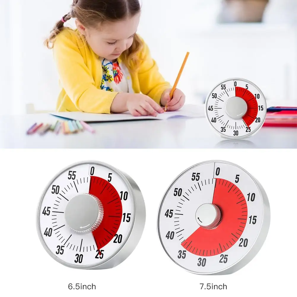 High Quality 60 Minute Visual Timer Mechanical For Classroom Or Conference Countdown Clock For Children Adult
High Quality 60 Minute Visual Timer Mechanical For Classroom Or Conference Countdown Clock For Children Adult