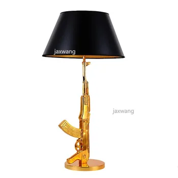 Modern AK47 Golden Musket Table Lamps Living Room Study Luminaire Desk Lamps for Desk Lights Decor Home Lighting Lamp Stand
Modern AK47 Golden Musket Table Lamps Living Room Study Luminaire Desk Lamps for Desk Lights Decor Home Lighting Lamp Stand
