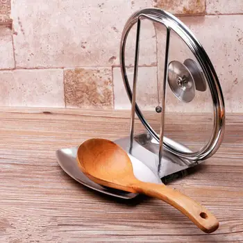 Multifunctional Lid Support Stainless Steel Pan Pot Holder Household Holder Spoon Rack Kitchen Lid Accessories Rest Applian W1M4 
Multifunctional Lid Support Stainless Steel Pan Pot Holder Household Holder Spoon Rack Kitchen Lid Accessories Rest Applian W1M4
