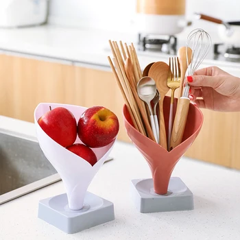 Multifunctional creative design chopsticks, knife, fork, spoon, vegetable and fruit plastic drain rack funnel tool storage rack 
Multifunctional creative design chopsticks, knife, fork, spoon, vegetable and fruit plastic drain rack funnel tool storage rack