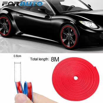 FORAUTO 8M Car Modification Tyre Decorative Strip Wheel Sticker Tire Protection Care Cover Car Wheel Protection Car Accessories
FORAUTO 8M Car Modification Tyre Decorative Strip Wheel Sticker Tire Protection Care Cover Car Wheel Protection Car Accessories