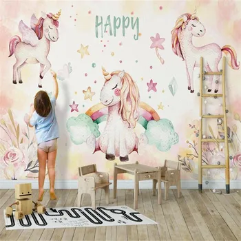 Custom custom wallpaper mural nordic unicorn children's room decoration background wall
Custom custom wallpaper mural nordic unicorn children's room decoration background wall