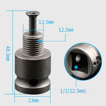 Electric Wrench Hex Female Socket Adapter Chuck Converter Drill 1/2 To 1/4 Tool For Reducing Wear New
Electric Wrench Hex Female Socket Adapter Chuck Converter Drill 1/2 To 1/4 Tool For Reducing Wear New
