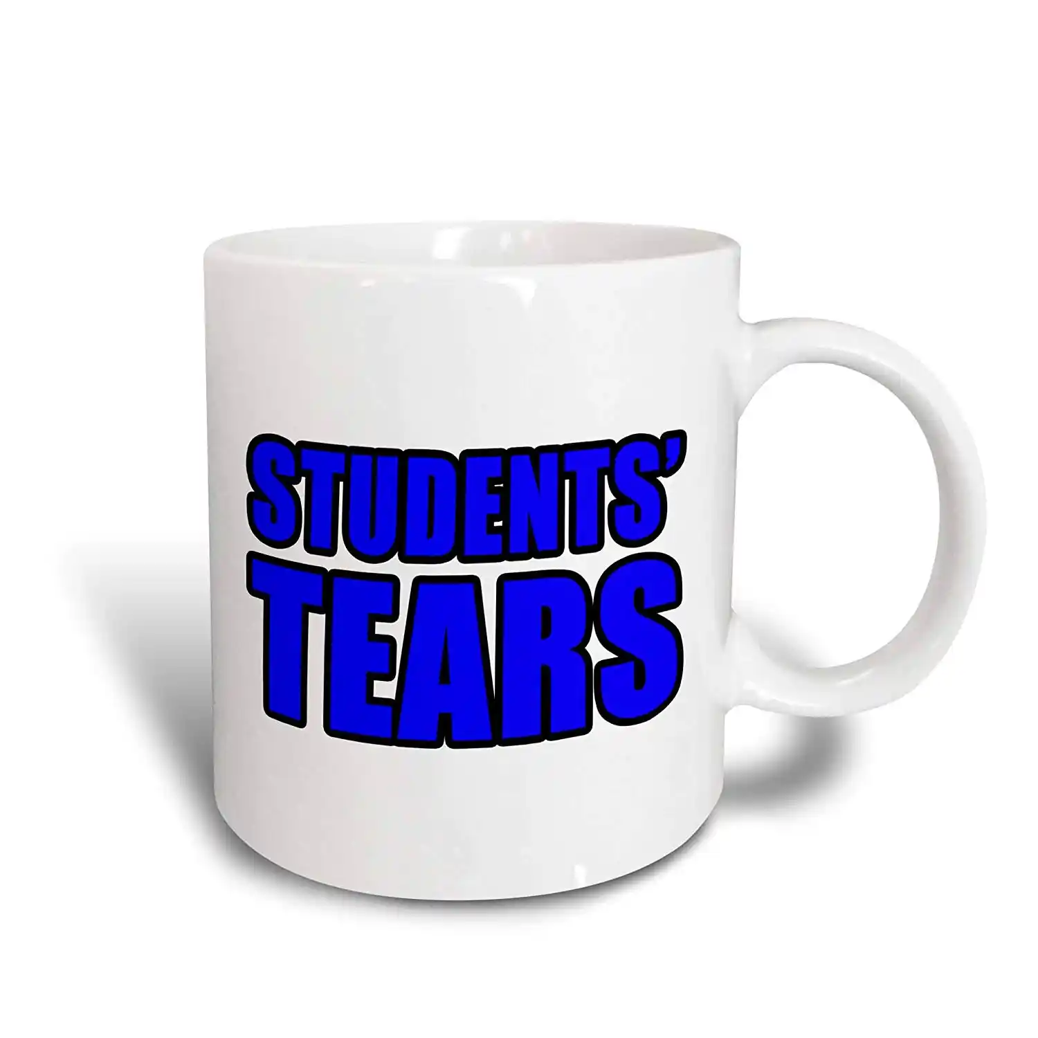 student tears - coffee mug in blue ribbon gift box - 11 oz